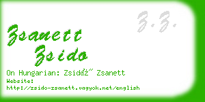 zsanett zsido business card